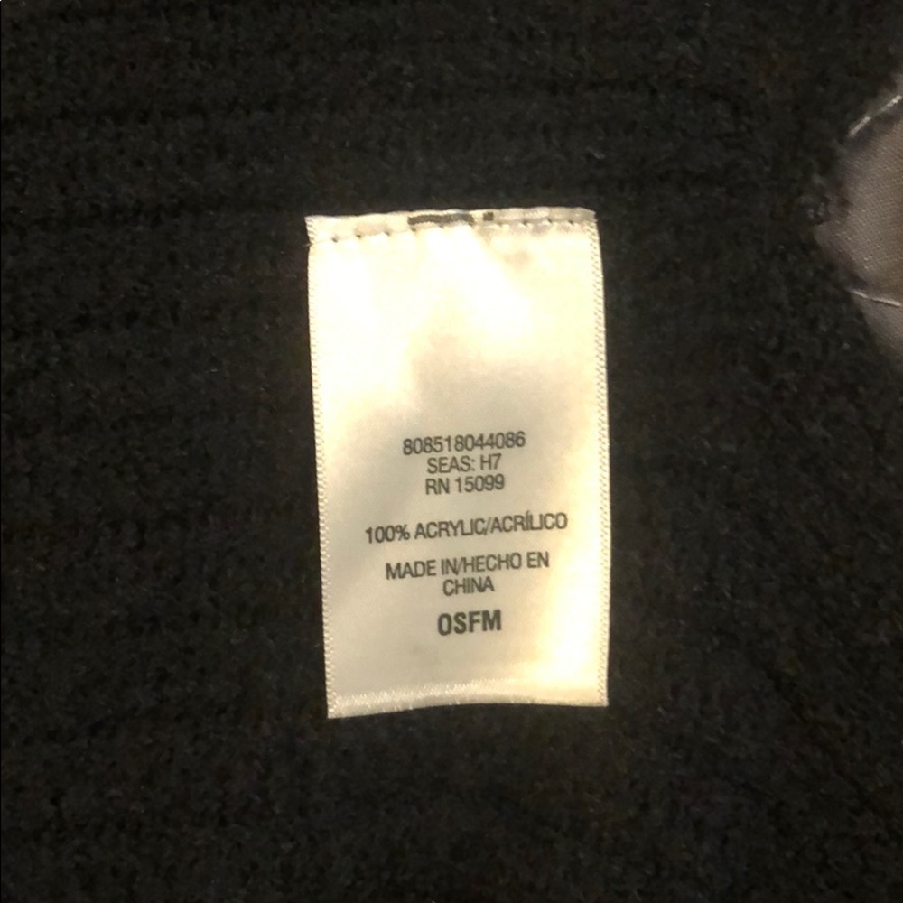 Black Rib Knit Ruana from Sears - Picture 3 of 3